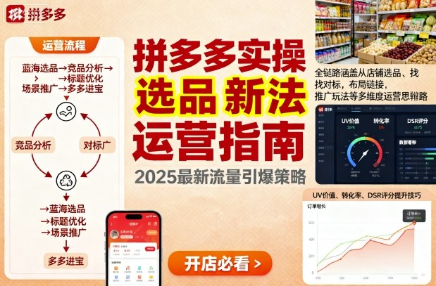 王校长9月12拼多多实操新玩法，全链路涵盖从店铺选品、找对标，布局链接，推广玩法等多维度运营思路(更新)-钱叫兽