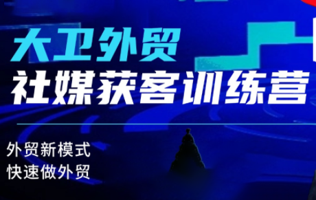 大卫老师·外贸社媒获客独家训练营(更新)-钱叫兽